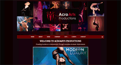 Desktop Screenshot of acroartsproductions.com